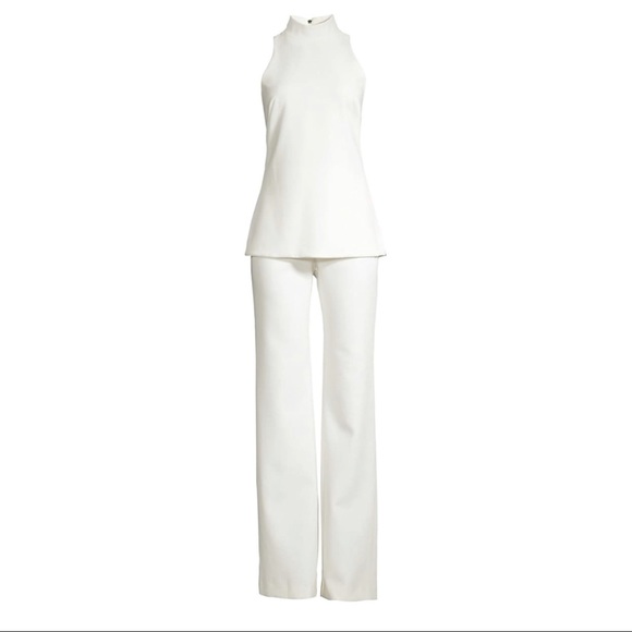 Black Halo Gardenia Two-Piece Top & Pants Jumpsuit - Picture 3 of 11